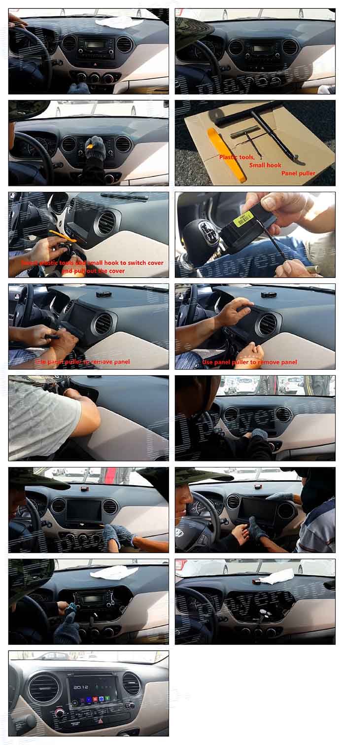 installation autoradio hyundai i10